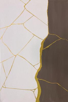 White-brown abstraction. Skromova Marina