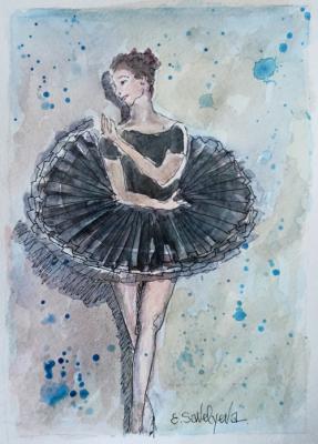 Ballet. Swans don't age (Watercolor Ballet). Savelyeva Elena