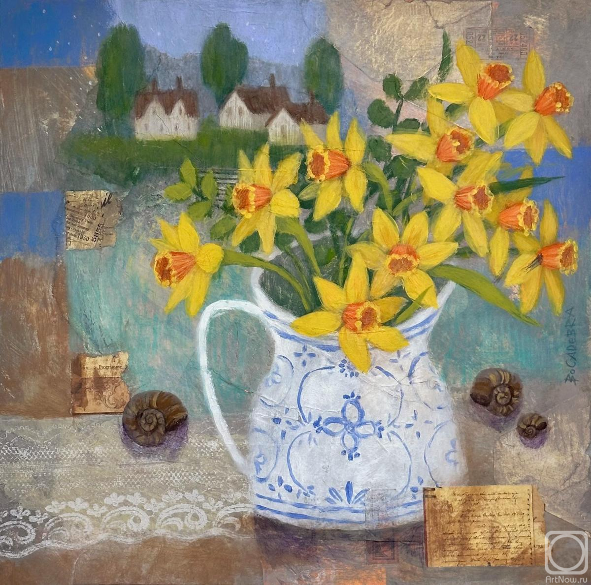 Solntseva Nadezhda. Morning daffodils