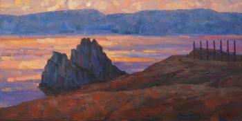 Sunset on Olkhon (Baikal) (Shamanka Rock). Katyshev Anton
