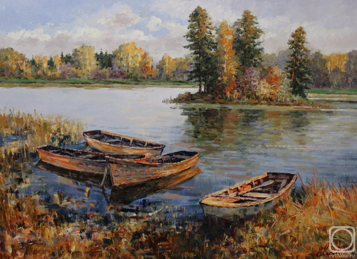 Malykh Evgeny. Autumn. The Boats