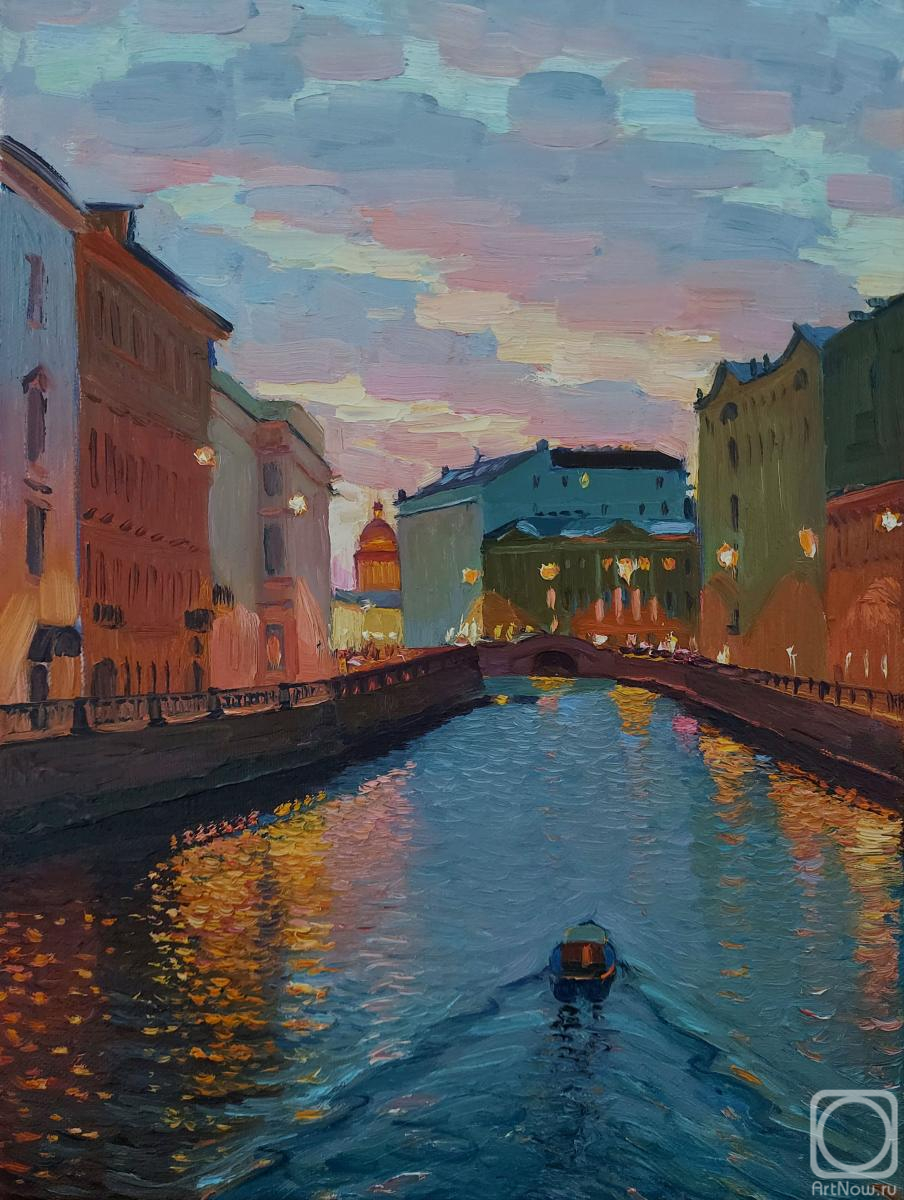 Melnikov Aleksandr. Evening in St. Petersburg