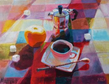 Coffee and Apples. Martens Helen