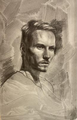 Portrait of a young man. Akimova Margarita