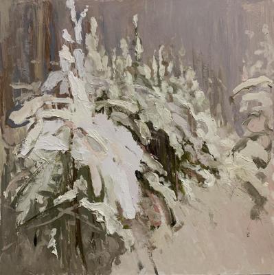 Snowy silence (Buy Oil Painting Forest). Bolotskaya Lyudmila