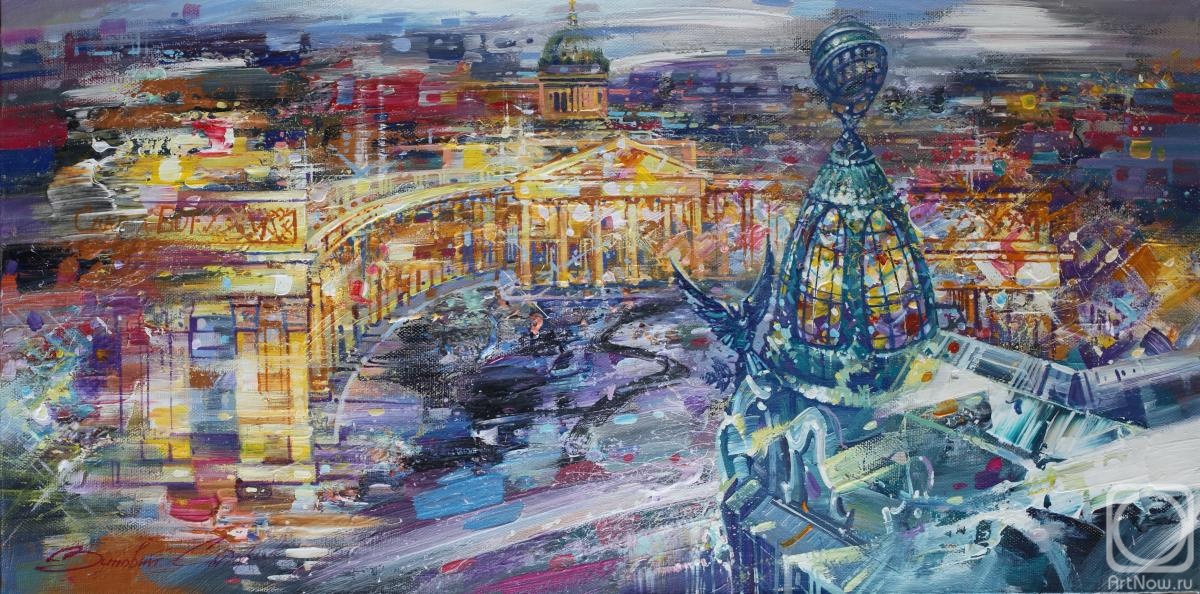 Sidoriv Zinovij. Warm lights of Kazan Cathedral