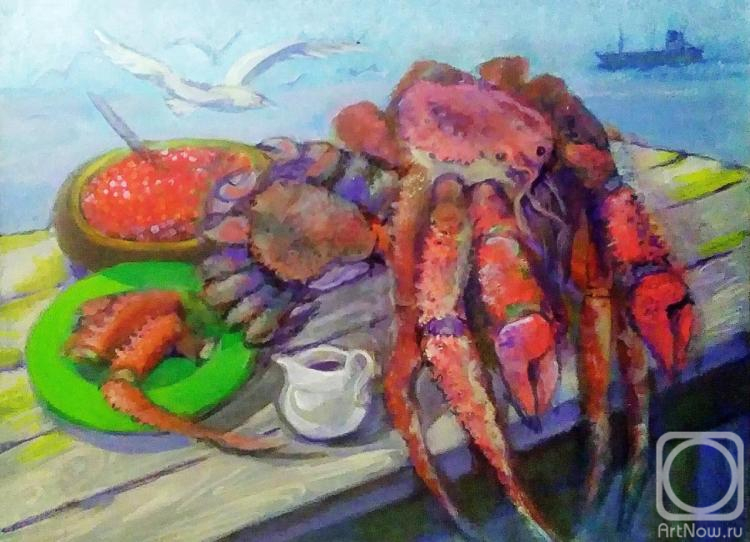 Kravchenko Tamara. Still life with crab