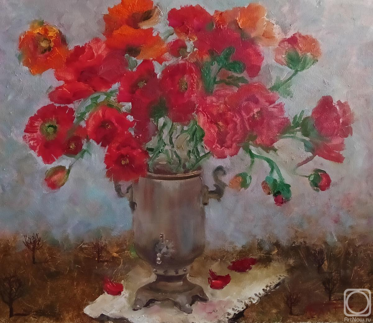 Baltrushevich Elena. Bouquet of poppies