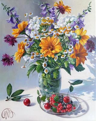 Flowers & Berries (Plate). Panasyuk Natalia