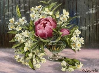 A fragrant bouquet of flowers (Still Life With Jasmine). Tikunova Olga