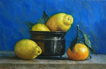 Still life with lemons. Kolesnikov Nikolay