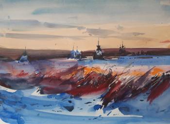From the series "Karelia" (Watercolor Winter). Orlenko Valentin