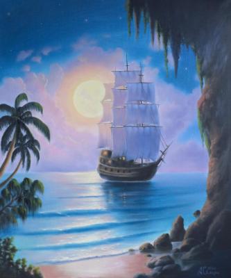 Mysterious Island (Tropical Painting). Samusheva Anastasiya