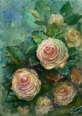 Retro roses. Syachina Galina