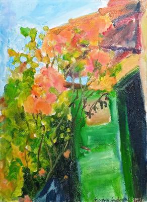Roses on the old porch (). Petrovskaya-Petovraji Olga