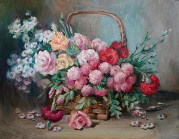 Pink bouquet (Still Lifes With Flowers). Kotova Larisa