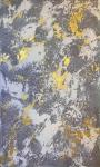 Skromova Marina. Large Grey Abstraction with Gold