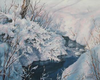 Winter stream. Kiselevich Gennadiy