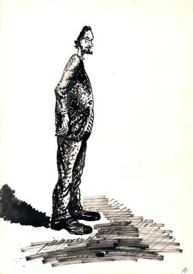 Professor Vibegallo (Drawing Illustration). Abaimov Vladimir