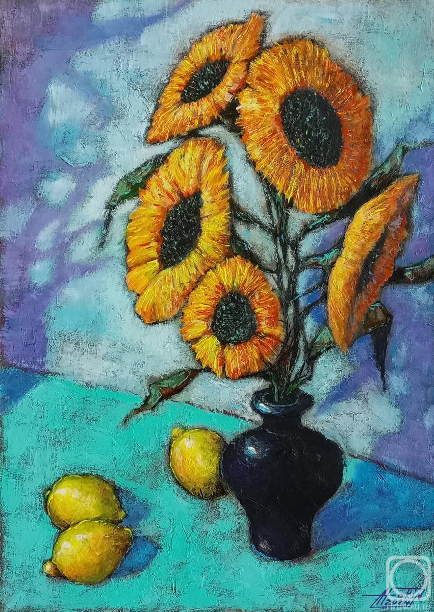 Fokin Aleksander. Sunflowers and lemons