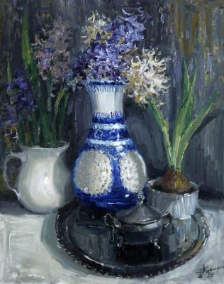 Still Life with a Chinese Vase (Tray). Gagarina Elena