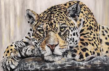 leopard (Author S Oil Paintings). Litvinov Andrew