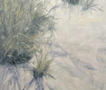 Grasses on white sand. Prokshina Tatyana