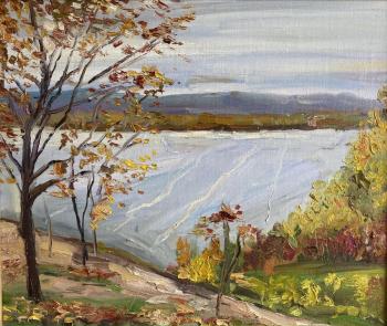 October. View of the Volga. Bogdanova Mariya