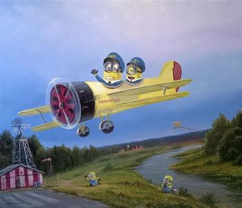 Funny Minions (Airplane). Repnikov Andrei