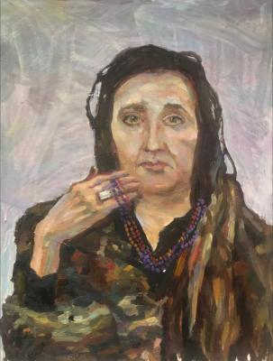 Self-portrait with beads. Sineva Svetlana
