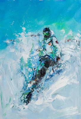 Snowboard. Freeride (Snow On The Painting). Rodries Jose