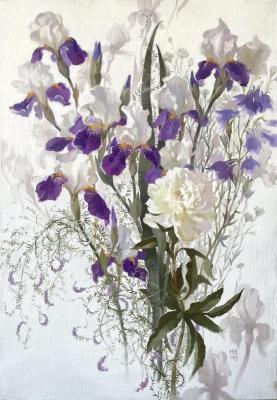 Whirling (Bouquet Of Irises). Nepokytaya Julia