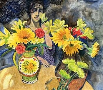 Flowers from K (Yellow Sunflowers). Sushkova Olga