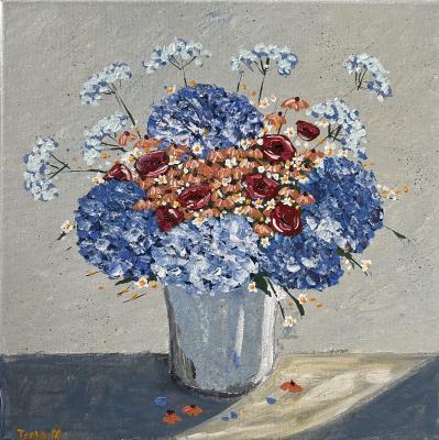 Flower mix (Blue Bouquet). Merkulova Tatyana