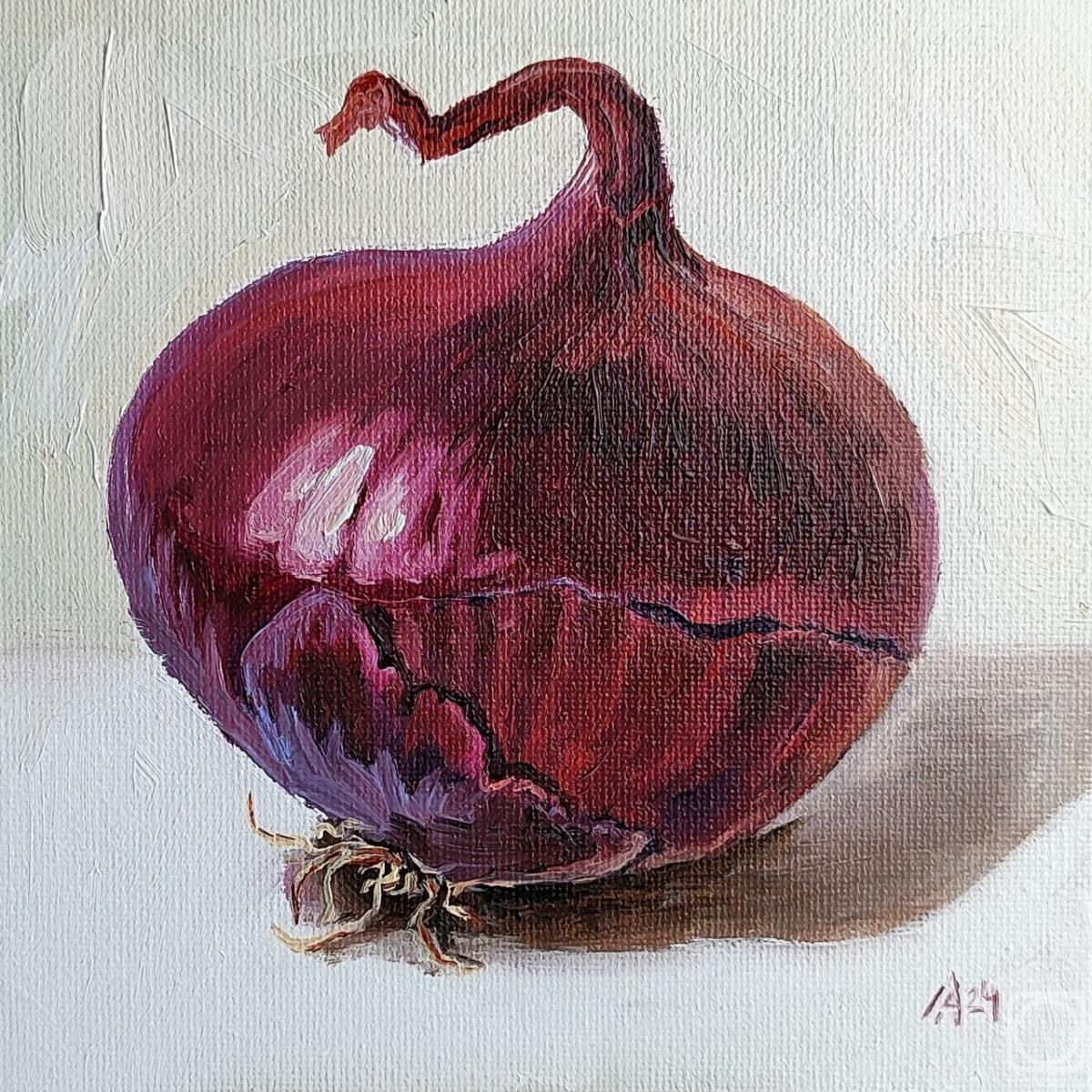 Lapina Albina. Red onion