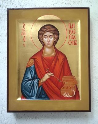 Icon of the Holy Great Martyr and Healer Panteleimon. Zhuravleva Tatyana