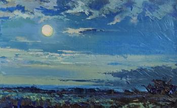 On the Moonlit Road (Moonlight Night). Golovchenko Alexey
