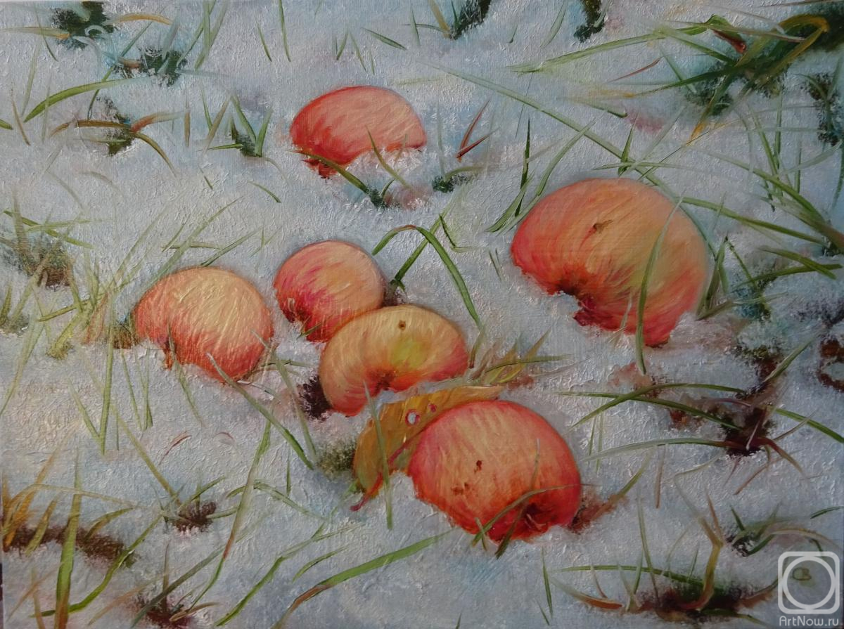 Razumova Svetlana. Apples in the snow