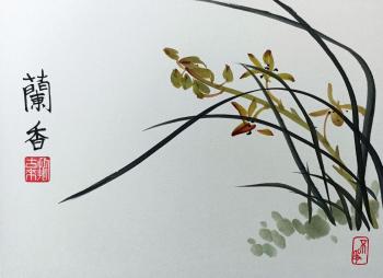 Orchid aroma (Chinese Painting). Mishukov Nikolay