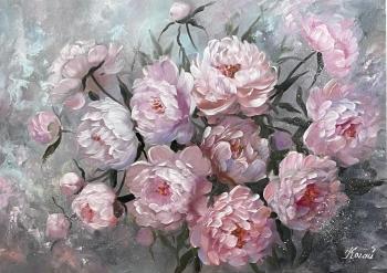 The tenderness of peonies (Oil Painting Moscow). Kogay Zhanna