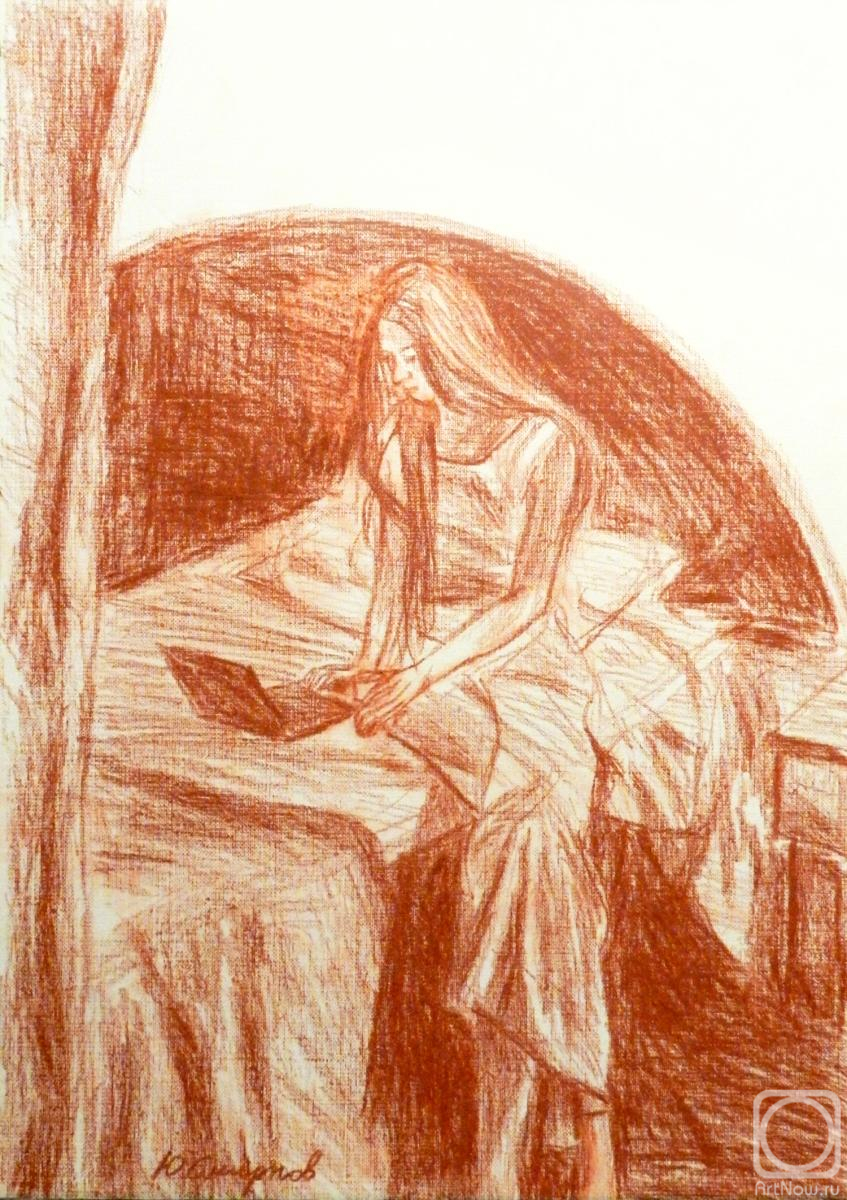 Smirnov Yuriy. Alena at the notebook