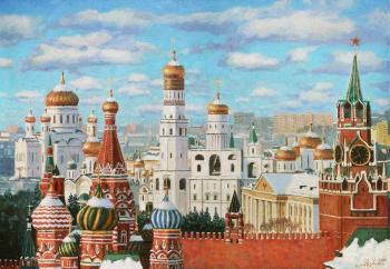 The Moscow Kremlin under the snow cover (Temples). Razzhivin Igor