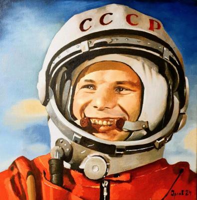 Portrait of Gagarin