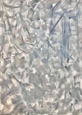 Large Gray Abstraction (Painting For The Living Room). Skromova Marina