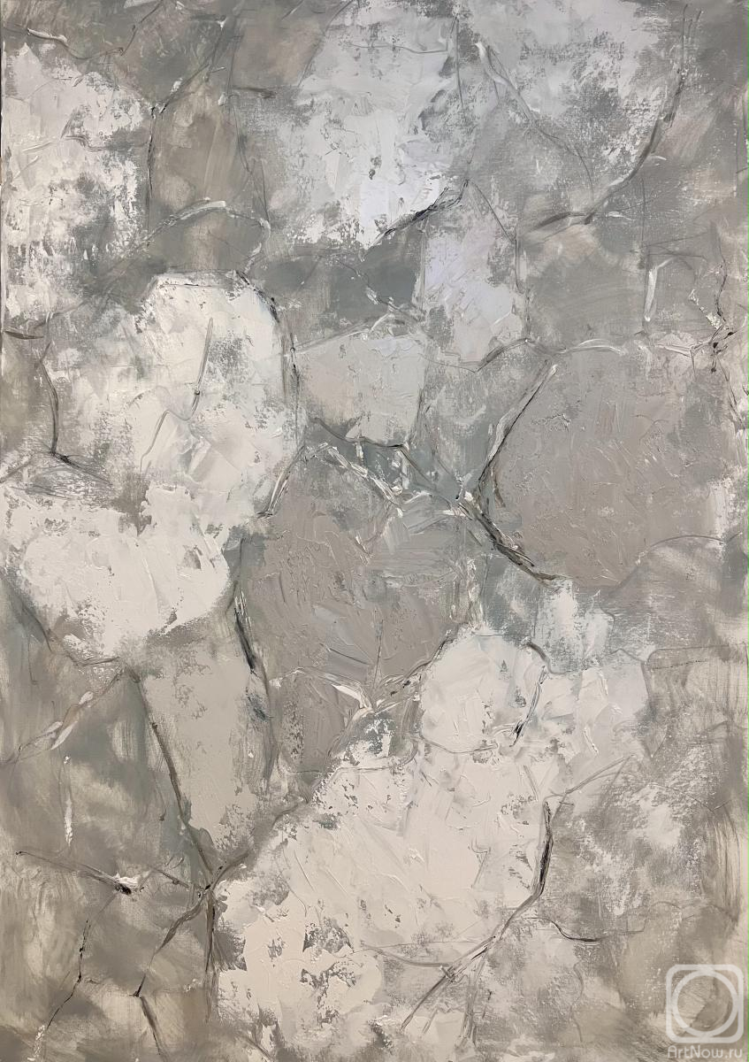 Skromova Marina. Textured beige and grey abstraction