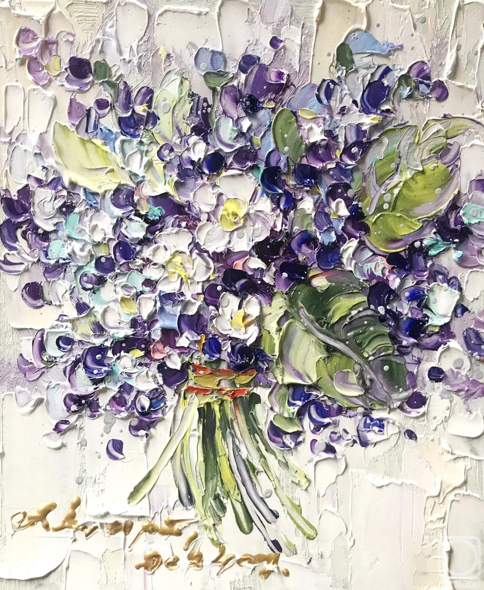 Shubert Anna. Bouquet with violets