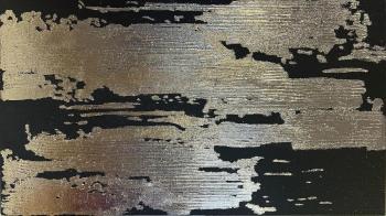 Premium Abstraction with Gold (Textured Black Abstraction). Skromova Marina