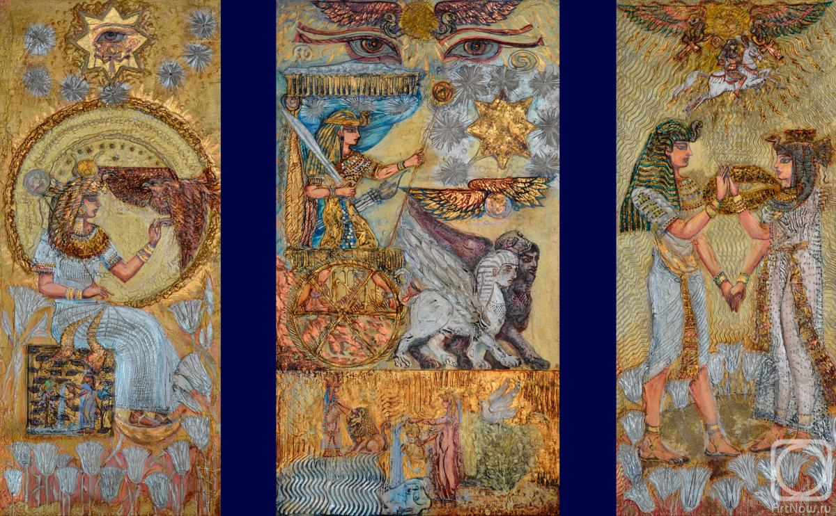 Myagkov Evgeniy. Arcana of the Tarot (triptych)