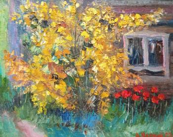In the garden. Spring (Summer Cottage). Chernyy Alexandr