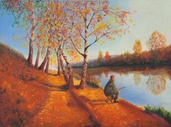 Golden time (Oil Painting With Birches). Ivanova Svetlana